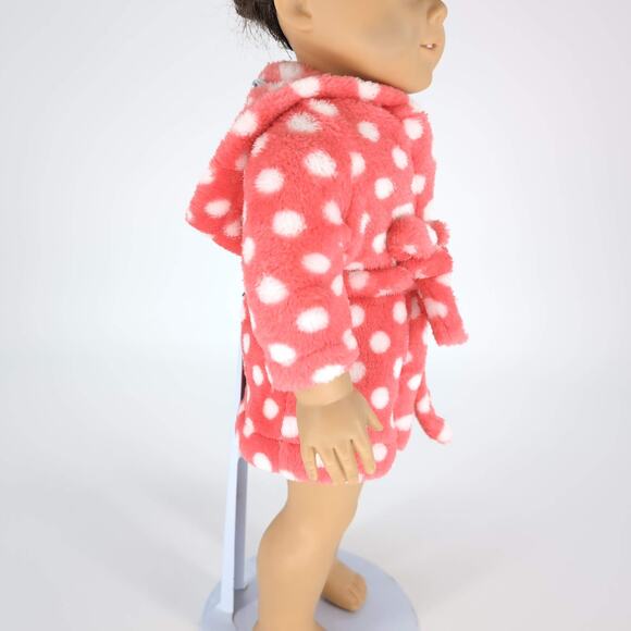Our Generation OG by Battat Salmon Pink Polka Dot Bathrobe for 18" Dolls -GUC - Picture 2 of 12